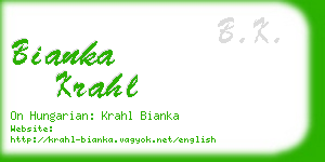 bianka krahl business card